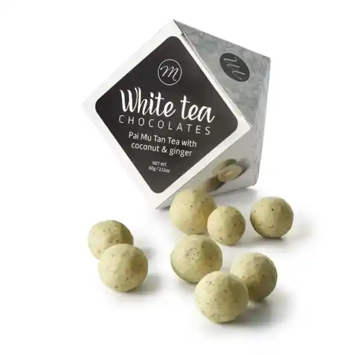 Valkosuklaamantelit Pai Mu Tan & kookos inkivääri 60 g